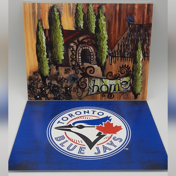 Inspirational Accent Lamp With Home Quote & Toronto Blue Jays Quote Working - Picture 9 of 10